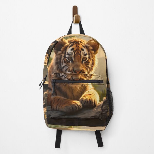 Item preview, Cute and beautiful bengal tiger cub, wild cat baby predator animal in tropical savanna wildlife nature designed and sold by NBSStore.