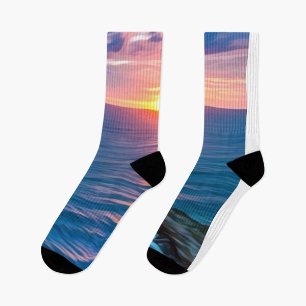 Item preview, Seaside sunset  designed and sold by VishwaPrasiddh.