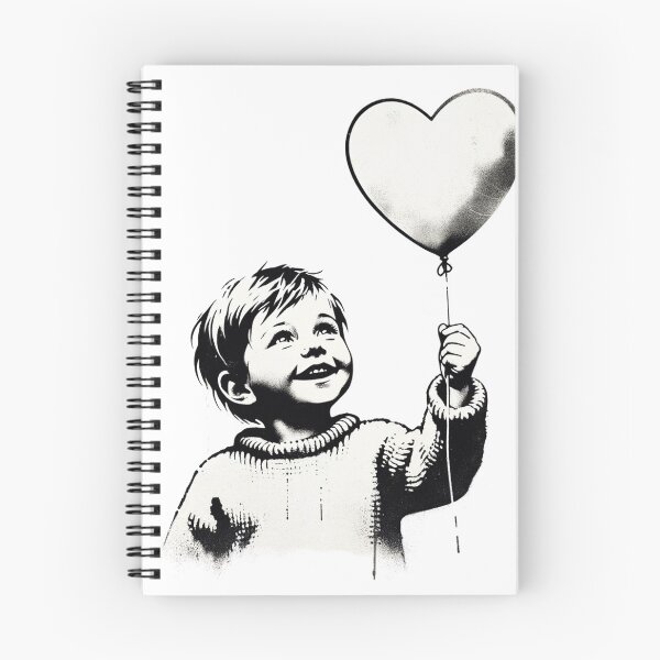 Item preview, happy girl with a heart balloon designed and sold by B-K-R-Designer.