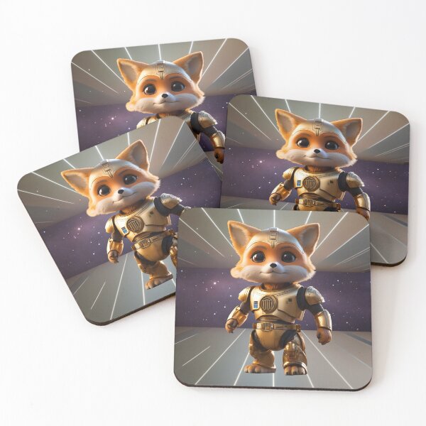 Item preview, Fox  Robot in Galaxy  designed and sold by BotunPeony.