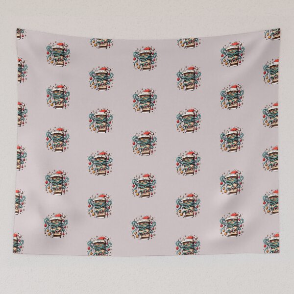 Item preview, Coffee With Santa Hat And Christmas Lights designed and sold by Itsheartshop.