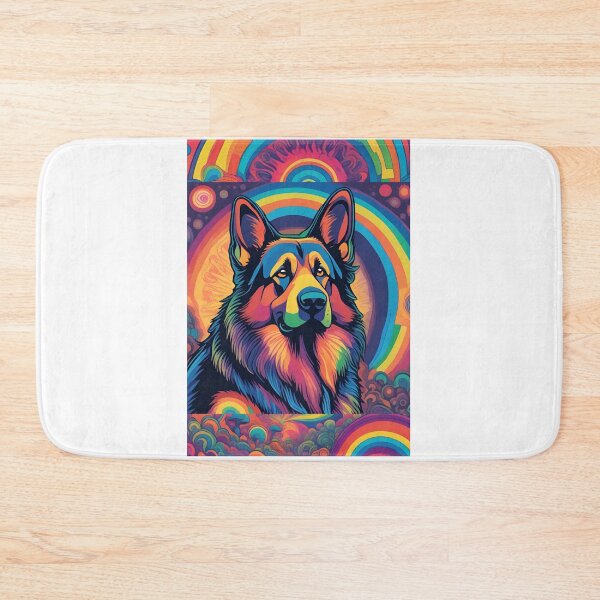 Item preview, psychodelic graphic dog designed and sold by Wolf_Art_slavic.