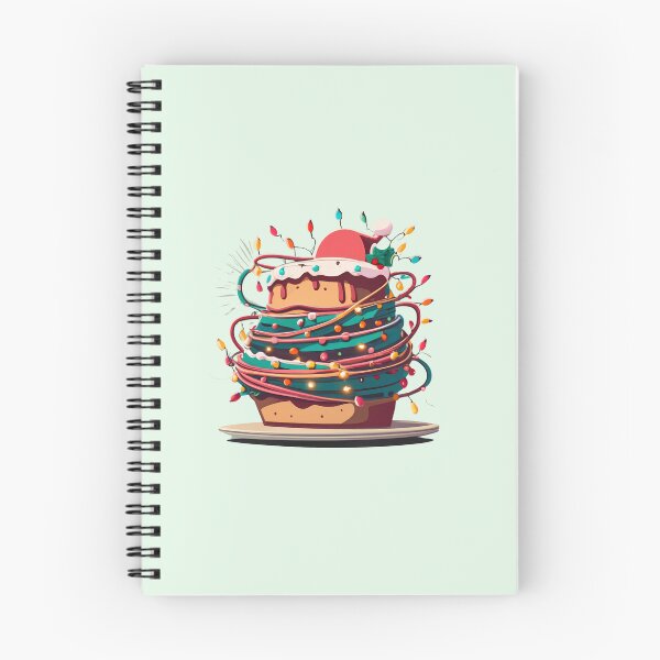 Item preview, Cake With Santa Hat And Christmas Lights designed and sold by Itsheartshop.