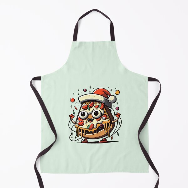 Item preview, Pizza With Santa Hat And Christmas Lights designed and sold by Itsheartshop.