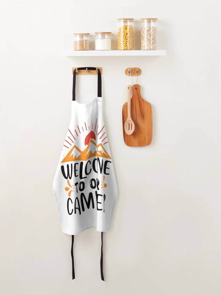 Thumbnail 4 of 6, Apron, Camping designed and sold by ROKANDESIGNART.