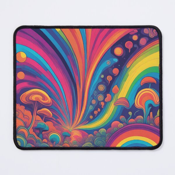 Item preview, psychodelic mushrooms rainbow designed and sold by Wolf_Art_slavic.