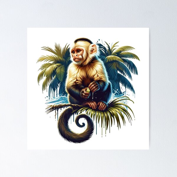 Item preview, capuchin monkey designed and sold by Animalia-.