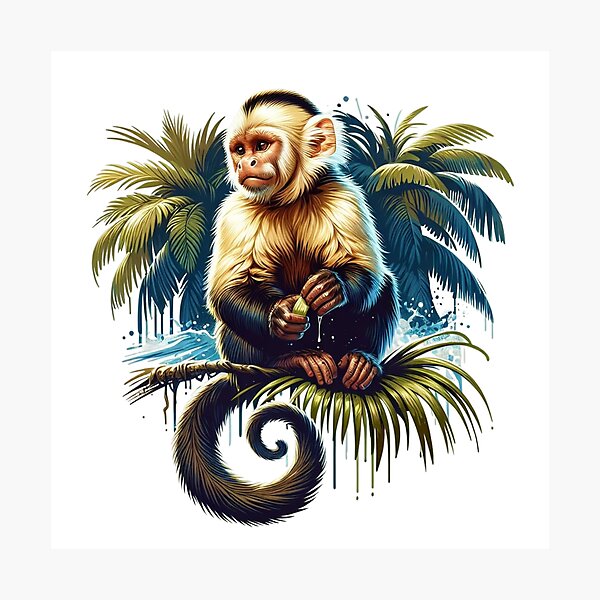 Item preview, capuchin monkey designed and sold by Animalia-.