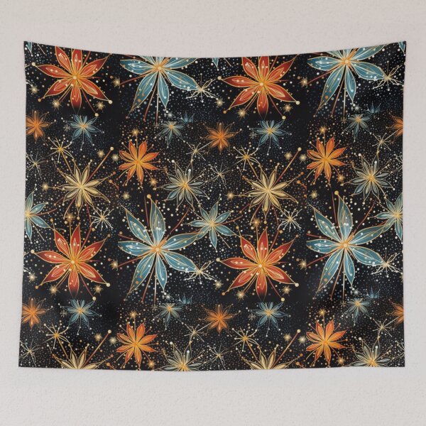 Item preview, Pattern filled with intricate sparkling snowflake designed and sold by Susu789.