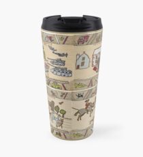Panels 1 to 4 of the Gabeaux Tapestry, the Outlander story Travel Mug