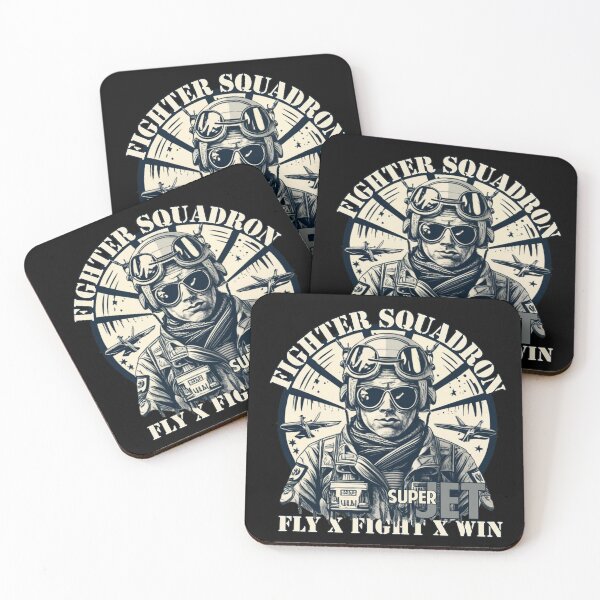 Item preview, Fighter Squadron Super Jet Fly Fight Win - Funny Military designed and sold by EmiAndMike.