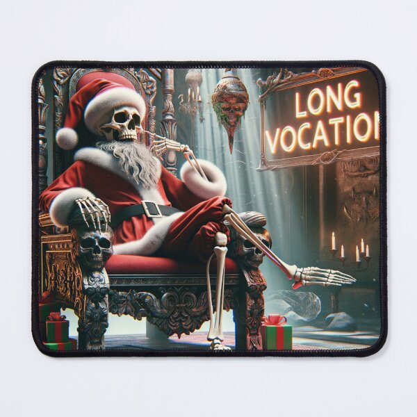Item preview, Skeleton of Santa Claus On His Throne designed and sold by Charlie-Kier.