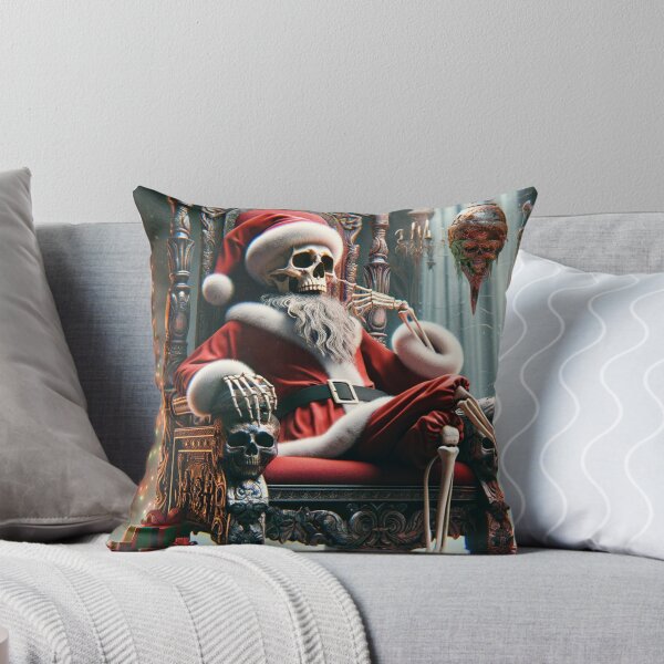 Item preview, Skeleton of Santa Claus On His Throne designed and sold by Charlie-Kier.
