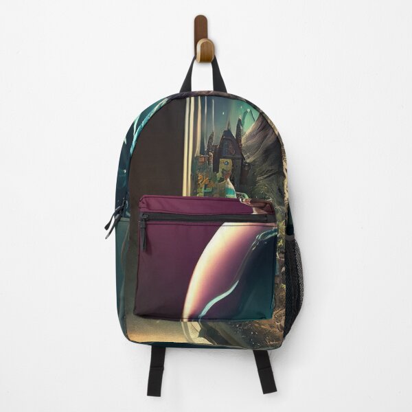 Item preview, Weird Provocative Art Original Artwork Mountain Town Inside a Bottle A219 designed and sold by MPCFICTION.
