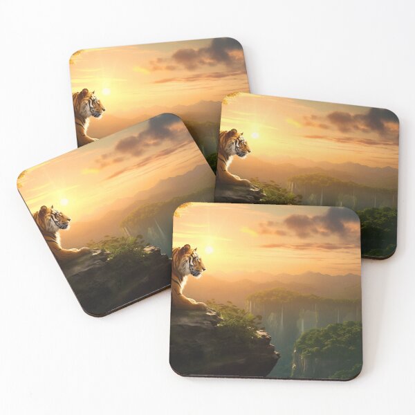 Item preview, Landscape photography of a beautiful big and dangerous bengal tiger, wild cat baby predator animal in tropical savanna wildlife nature designed and sold by NBSStore.