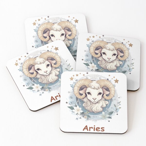 Item preview, Cute Zodiac sign Aries designed and sold by OKOartspace.