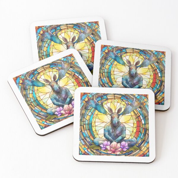 Item preview, Stained Glass Animal Yoga,Budist Animal Gift, Yoga Position designed and sold by danaJG.