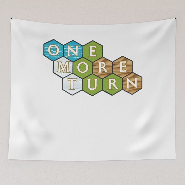 Item preview, Just One More Turn - Civilization Strategy Game Design - Civ 5 Civ 6 PC Gaming Video Game designed and sold by raretshirtsuk.