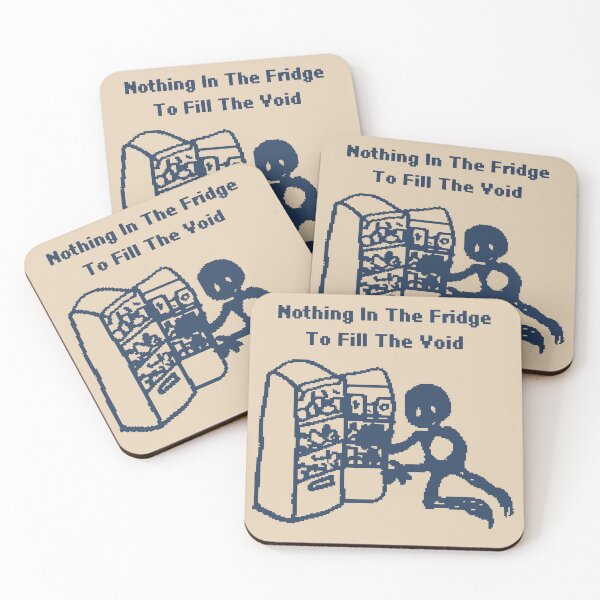 Item preview, Nothing In The Fridge To Fill The Void - 1Bit Pixelart designed and sold by pxlboy.