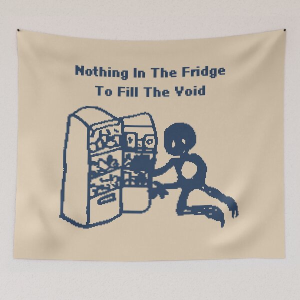Item preview, Nothing In The Fridge To Fill The Void - 1Bit Pixelart designed and sold by pxlboy.