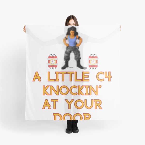 Item preview, A Little C4 Knocking At Your Door - Command & Conquer Red Alert Tanya - RTS Strategy Game Design - Westwood 90s Retro PC Gaming Gamer designed and sold by raretshirtsuk.