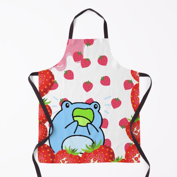 Item preview, yummy, a blue frog in strawberry heaven designed and sold by NexCreation.