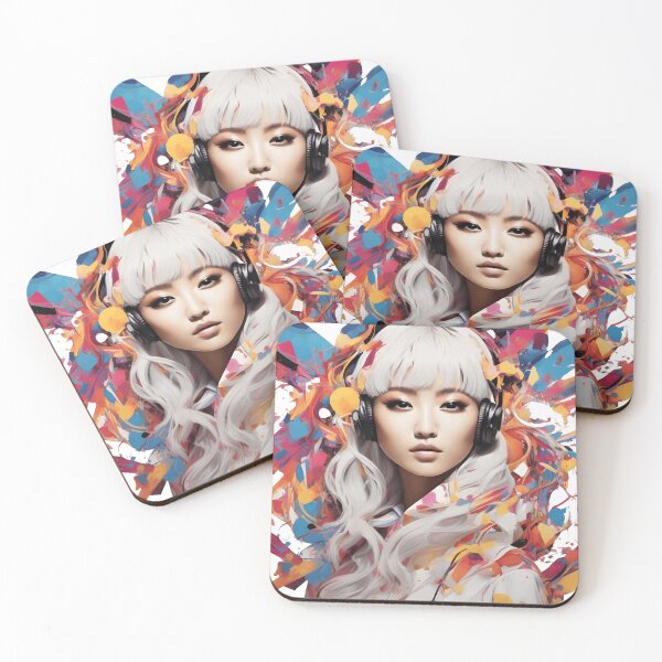 Item preview, Energetic Harmony A Visual Ode to K-Pop's Vibrant World" Korean model designed and sold by Manoj Kumar  Mandali.
