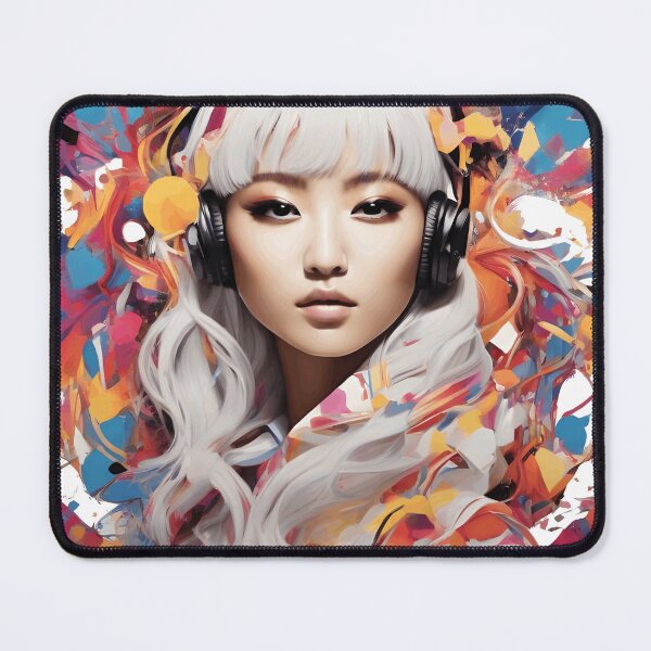 Item preview, Energetic Harmony A Visual Ode to K-Pop's Vibrant World" Korean model designed and sold by Manoj Kumar Mandali.