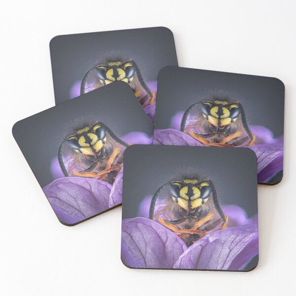 Item preview, Wasp on a geranium designed and sold by Tony North.
