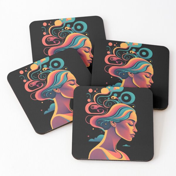 Item preview, Woman's Silhouette - in sunset tones designed and sold by RebeccaRe.