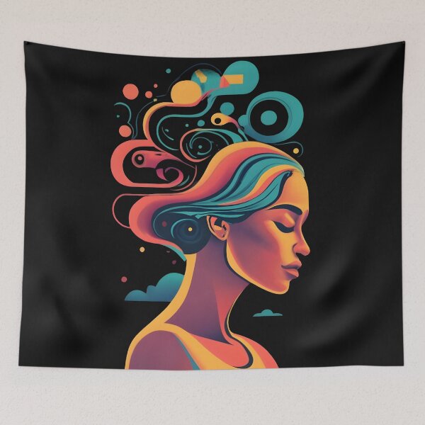 Item preview, Woman's Silhouette - in sunset tones designed and sold by RebeccaRe.