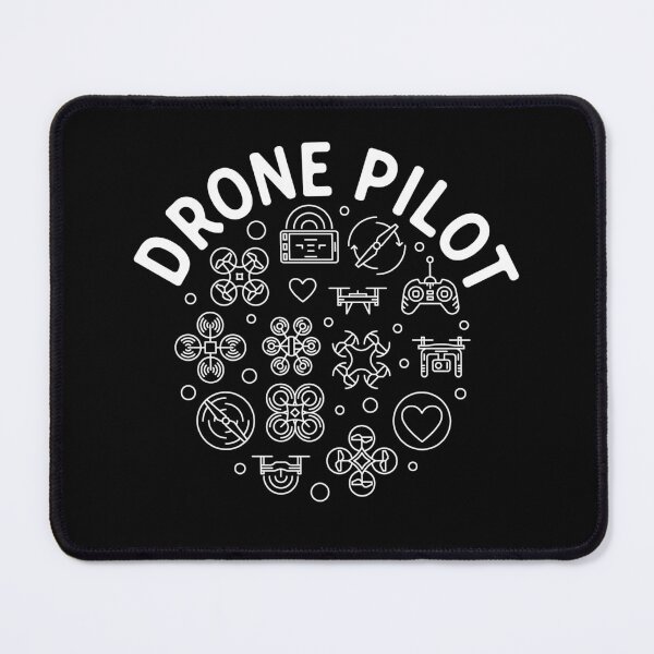 Item preview, Drone Pilot line circle shaped design for quadcopter pilots and geeks designed and sold by venomousvector.