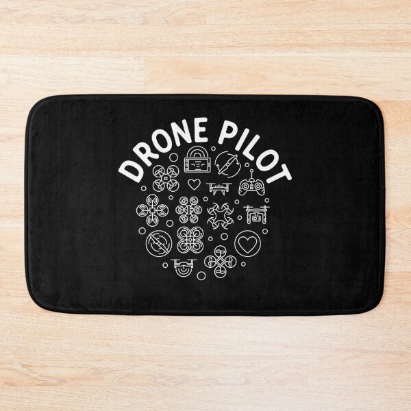 Item preview, Drone Pilot line circle shaped design for quadcopter pilots and geeks designed and sold by venomousvector.