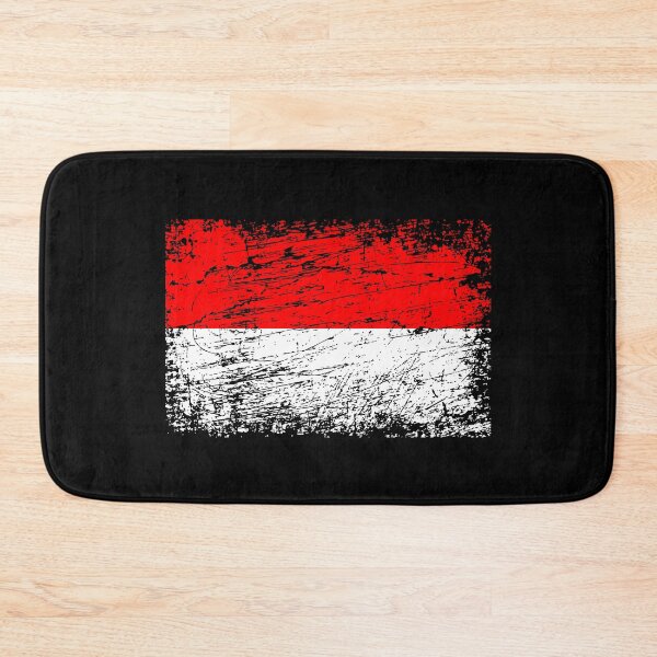 Artikelvorschau, Indonesien Flagge used-look entworfen und verkauft von GeogDesigns.
