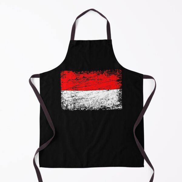 Artikelvorschau, Indonesien Flagge used-look entworfen und verkauft von GeogDesigns.