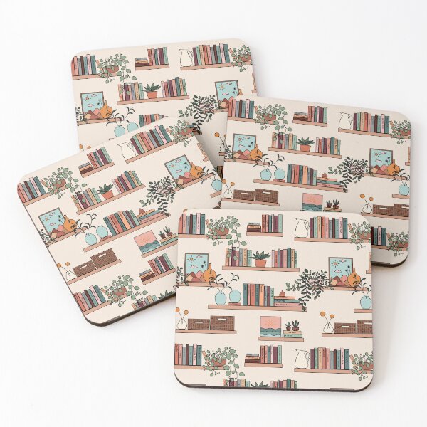 Item preview, Cute Bookshelf Pattern designed and sold by Kalite.