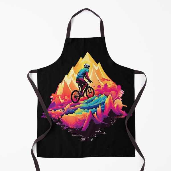 Item preview, Mountain bikers over colorful stones designed and sold by WallGemsArt.