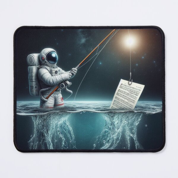 Item preview, Musical Fisherman Astronaut designed and sold by Azrora.