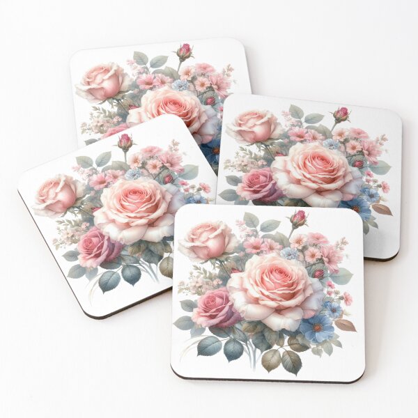 Item preview, Watercolor painting of a bouquet of roses 09 designed and sold by I-HERE.