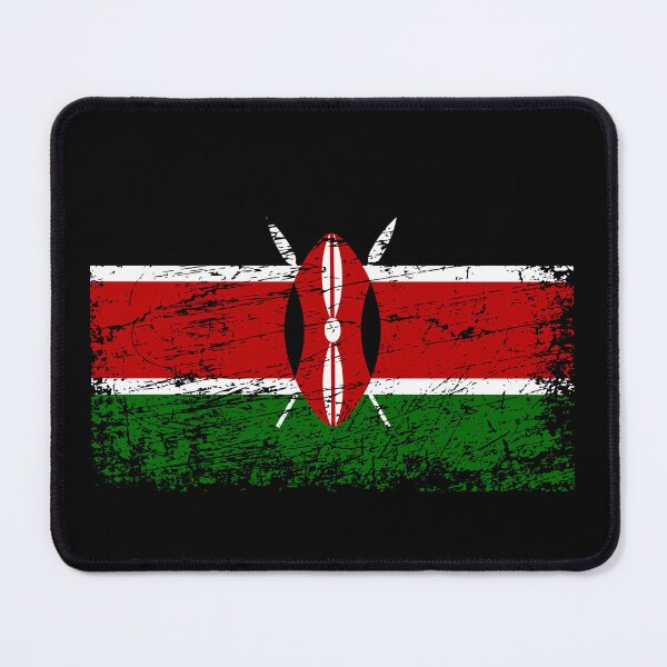 Item preview, Kenya flag used look designed and sold by GeogDesigns.
