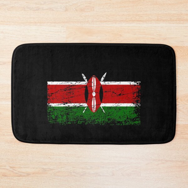 Item preview, Kenya flag used look designed and sold by GeogDesigns.
