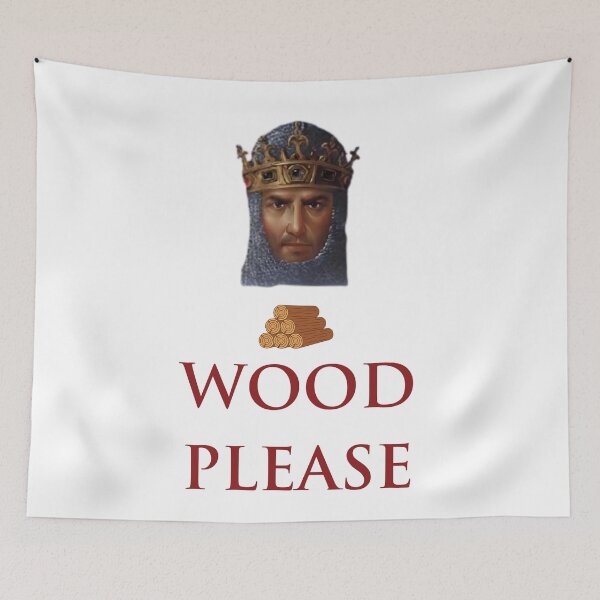 Item preview, Wood Please - Age Of Empires (AoE) RTS Strategy PC Game - 90s Retro PC Gaming Gamer designed and sold by raretshirtsuk.