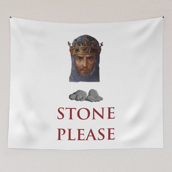 Item preview, Stone Please - Age Of Empires (AoE) RTS Strategy PC Game - 90s Retro PC Gaming Gamer designed and sold by raretshirtsuk.