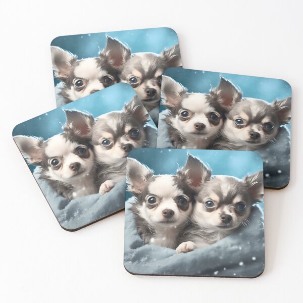 Item preview, Cute chihuahua puppies in the snow designed and sold by NBSStore.