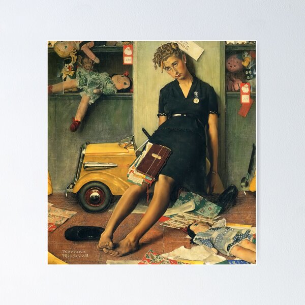 Item preview, norman rockwell art style, norman rockwell paintings, norman rockwell artwork designed and sold by marti-oryo.