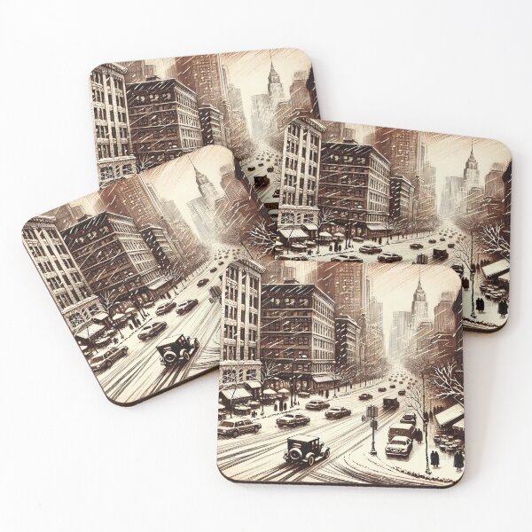 Item preview, Winter's Whisper in Cityscape designed and sold by PictorialWhimsy.