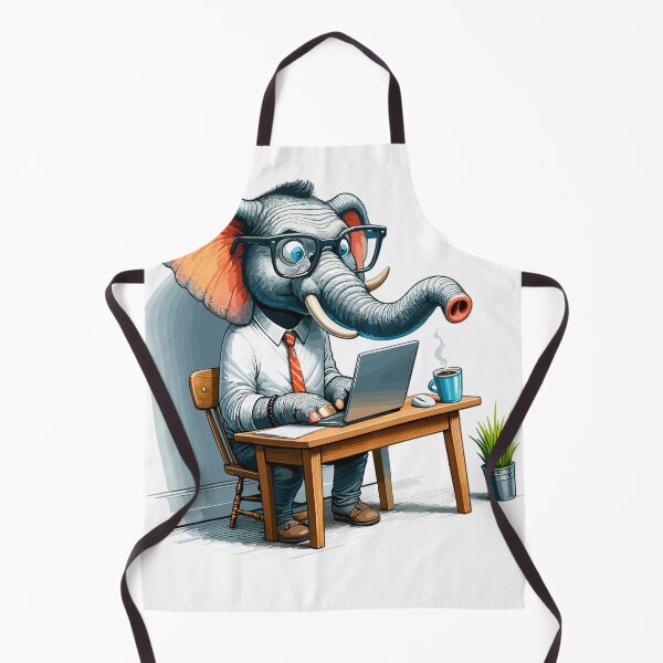 Item preview, Office elephant in action designed and sold by LongIslandDesgn.