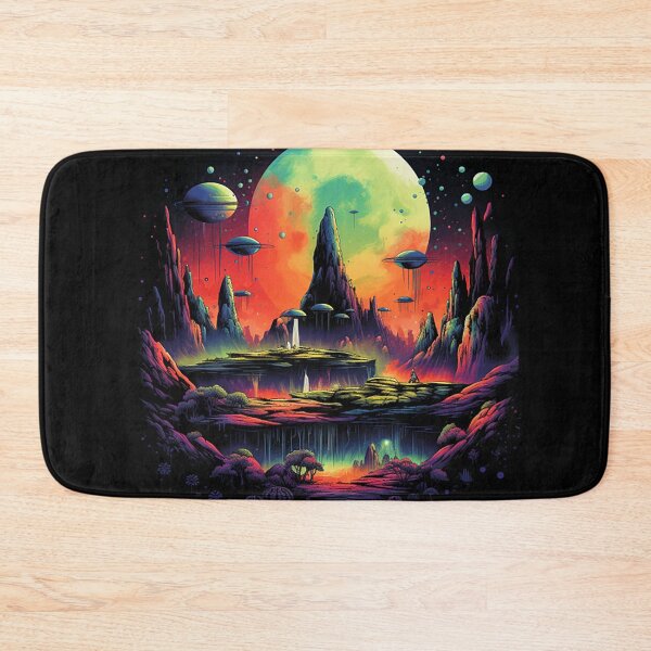 Item preview, Peaceful Alien Valley designed and sold by JollyGoodMerch.