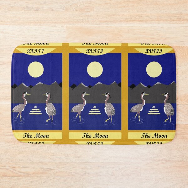 Item preview, The Moon Tarot Card With Herons designed and sold by TiffinByLK.