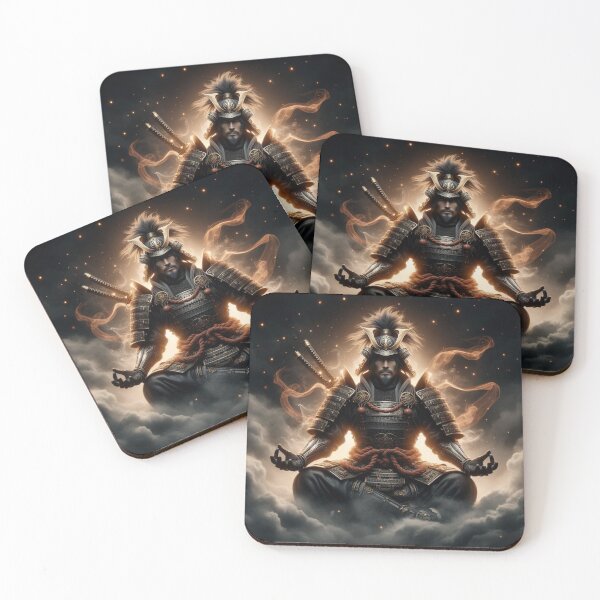 Item preview, samurai meditating on clouds designed and sold by Egzotika.